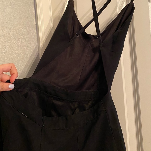 Kirra Open Back Black Playsuit - Picture 4 of 5